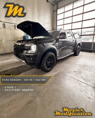 Mehr Leistung und optimierte Assistenzfunktionen gab es für diesen Ford Ranger 2.0 EcoBlue Next Generation. Mit serienmäßigen 205 PS und 500 Nm bietet der Ranger bereits eine solide Basis. Durch unsere Stage 1 Optimierung stehen dem Pick Up jetzt allerdings rund 235 PS und 560 Nm zur Verfügung.

🔧 Modell: Ford Ranger 2.0 EcoBlue Next Generation
🚀 Stage 1 Ergebnis: ca. 235 PS / 560 Nm
🧠 Memory-Funktion der Assistenzsysteme

Die zusätzlichen 30 PS und rund 60 Nm machen sich vor allem durch den kräftigeren Durchzug bemerkbar. Die Leistungsentfaltung wurde dabei passend zum Fahrzeug abgestimmt, sodass die zusätzliche Kraft über einen breiten Drehzahlbereich zur Verfügung steht.

Ergänzend erhielt der Ranger eine Memory-Funktion für die Assistenzsysteme. Dadurch merkt sich das Fahrzeug die zuletzt gewählten Einstellungen auch über den nächsten Fahrzeugstart hinaus - für weniger wiederkehrende Eingaben im Alltag.

📍 Vor-Ort-Service
📩 Anfragen gerne per DM
🌐 www.mosler-modification.de

#MoslerModification #Ford #FordRanger #Ranger #NextGenRanger #EcoBlue #Stage1 #Leistungsoptimierung #Pickup #Offroad #DieselPower #Softwareoptimierung #ECU #Tuning #Assistenzsysteme #Memory #Nutzfahrzeug #pickuptruck #offroad #Diagnose #Deutschland #Germany