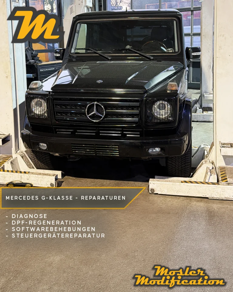 Dieser Mercedes G kam aus einer benachbarten Werkstatt zu uns, nachdem bereits ein anderer Softwareanbieter versucht hatte, die Probleme der Abgasnachbehandlung zu beheben.

Bei unserer Diagnose stellte sich schnell heraus, dass dabei einige Fehler gemacht wurden. Defekte Komponenten im Abgassystem wurden nicht instandgesetzt, stattdessen waren Fehlercodes dauerhaft unterdrückt worden. Dadurch blieb die eigentliche Ursache weiterhin bestehen.

Wir setzten das Fahrzeug wieder auf einen sauberen Serienstand zurück, reparierten die Komponenten der Abgasnachbehandlung fachgerecht, führten eine Regeneration des Partikelfilters durch und setzten das defekte Abgassteuergerät instand.

🔧 Modell: Mercedes G-Klasse
🧠 Umfangreiche Diagnose der Abgasnachbehandlung
🔧 Reparatur des Abgassystems
♻️ DPF-Regeneration durchgeführt
⚙️ Abgassteuergerät instandgesetzt

So läuft die Abgasnachbehandlung nun wieder wie vom Hersteller vorgesehen - zuverlässig, fehlerfrei und nachhaltig repariert.

📍 Individuell umgesetzt
📩 Anfragen via DM
🛜 www.mosler-modification.eu

#Mercedes #Mercedesbenz #MercedesGClass #GKlasse #Gwagon #MoslerModification #Fahrzeugdiagnose #Abgasnachbehandlung #DPF #Dieselpartikelfilter #DPF #DPFRegeneration #Abgassystem #ECU #ECUTuning #Reparatur #Fehlersuche #Werkstattalltag #Fahrzeugtechnik #Motorsteuerung #Dieseltechnik #Deutschland #Germany