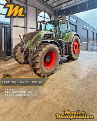 Mehr Leistung, kräftigerer Durchzug und eine effiziente Abstimmung für den täglichen Einsatz - das alles gab es für diesen Fendt 724, der von uns umfassend optimiert wurde.

Aus den serienmäßigen 220 PS und 1.058 Nm holen wir mit unserer Stage-1-Abstimmung jetzt 264 PS und 1.185 Nm heraus. Damit stehen dem Schlepper rund 45 PS und 130 Nm zusätzlich zur Verfügung. Das ist vor allem dann spürbar, wenn unter Last ordentlich Drehmoment gefragt ist.

🔧 Modell: Fendt 724
⚡ Serie: 220 PS / 1.058 Nm
🚀 Stage 1: 264 PS / 1.185 Nm
⚙️ Abgasnachbehandlung, AGR & DPF programmiert

Dabei geht es nicht einfach nur um maximale Leistung. Die Abstimmung wurde so ausgelegt, dass der 724 seine zusätzliche Kraft effizient einsetzen kann. Unsere Eco-Optimierung sorgt für ein harmonisches Zusammenspiel aus Leistung und Drehmoment bei gleichzeitig kraftstoffsparender und motorschonender Auslegung.

So bekommt der Fendt genau das Plus an Reserven, das bei schweren Arbeiten und langen Einsätzen den Unterschied macht.

📍 Optimierung direkt vor Ort möglich
📩 Anfragen gerne per DM
🌐 www.mosler-modification.eu

#MoslerModification #Fendt #Fendt724 #FendtVario #Vario #Stage1 #EcoOptimierung #Chiptuning #Leistungssteigerung #Leistungsoptimierung #Agrartechnik #Landtechnik #Traktor #Schlepper #ECUTuning #Softwareoptimierung #Landwirtschaft #Farming