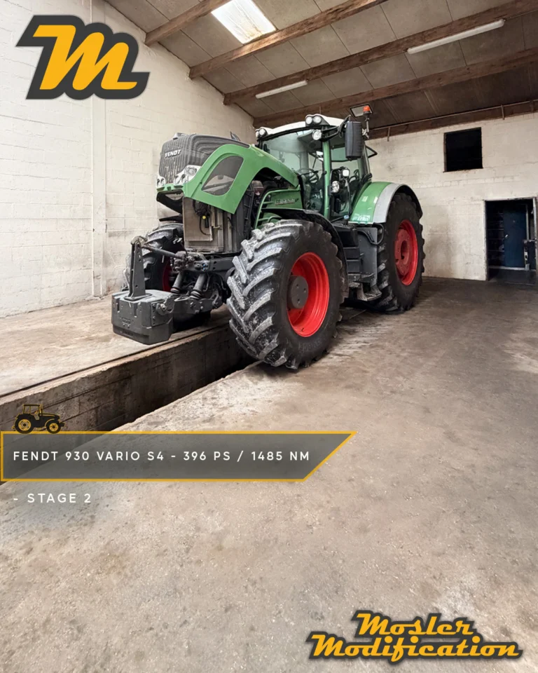 Dieser Fendt 930 Vario S4 erhielt bei uns eine Stage-2-Optimierung und profitierte von einer deutlichen Leistungssteigerung. Die Serienleistung von 330 PS und 1.326 Nm konnten wir auf 396 PS und 1.485 Nm steigern. Mit 66 PS und 159 Nm zusätzlicher Leistung steht dem Schlepper noch mehr Durchzugskraft für anspruchsvolle Arbeiten im Feld und auf der Straße zur Verfügung.

🔧 Modell: Fendt 930 Vario S4
🚀 Stage 2 Ergebnis: 396 PS / 1.485 Nm
🧠 OBD-Diagnoseschnittstelle

Durch die individuell abgestimmte Softwareoptimierung spricht der Motor noch souveräner an und liefert seine Leistung genau dort, wo sie benötigt wird. Das sorgt für ein kraftvolleres Fahrgefühl unter Last und macht den Fendt im täglichen Einsatz noch effizienter.

📍 Vor-Ort-Service
📩 Anfragen gerne per DM
🌐 www.mosler-modification.de

#MoslerModification #Fendt #Fendt930 #FendtVario #Vario #Stage2 #Leistungsoptimierung #Agrartechnik #Landtechnik #Traktor #Schlepper #Softwareoptimierung #ECU #Tuning #DieselPower #Landwirtschaft #Bauernhof #farming #farmlife #Diagnose #Deutschland #Germany