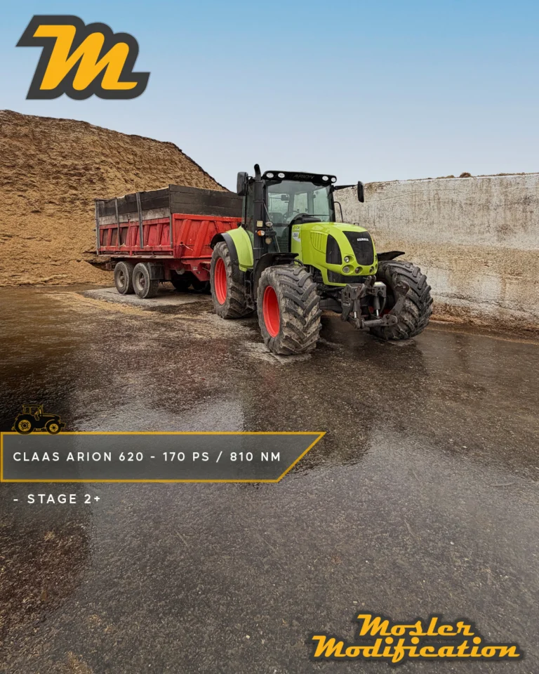 Dieser CLAAS Arion 620 durfte unsere Werkstatt mit einer Stage 2+ Optimierung verlassen. Die Serienleistung von 135 PS und 580 Nm konnten wir auf 170 PS und 810 Nm steigern. Mit einem Zuwachs von 35 PS und 230 Nm steht dem Traktor deutlich mehr Leistungsreserve für anspruchsvolle Arbeiten zur Verfügung.

🔧 Modell: CLAAS Arion 620
🚀 Stage 2+ Ergebnis: 170 PS / 810 Nm

Mehr Drehmoment macht sich im Arbeitsalltag besonders bemerkbar: Der Traktor zieht Lasten souveräner, hält die Geschwindigkeit auch unter hoher Belastung besser und ermöglicht ein entspannteres Arbeiten mit schweren Anbaugeräten. Gleichzeitig verbessert die optimierte Leistungsentfaltung das Fahrverhalten bei Transportfahrten und sorgt für mehr Reserven, wenn sie benötigt werden.

📍 Individuell abgestimmt
📩 Anfragen via DM
🛜 www.mosler-modification.eu

#CLAAS #ClaasArion #Arion620 #Traktor #Landtechnik #Agrartechnik #Landwirtschaft #Bauernhof #Feld #Stage2 #Leistungssteigerung #Motoroptimierung #ECU #Tuning #Kennfeldoptimierung #Drehmoment #DieselPower #FarmLife #Agriculture #Werkstatt #MoslerModification #Deutschland #Germany