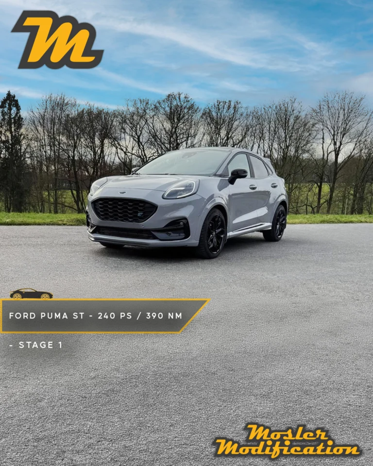 Dieser Ford Puma ST wurde von serienmäßigen 200 PS und 320 Nm auf 240 PS und 390 Nm optimiert. Neben der Stage 1 wurde die Zylinderabschaltung deaktiviert. Dadurch läuft der 3-Zylinder-Motor nicht mehr zeitweise im 2-Zylinder-Betrieb.

🔧 Modell: Ford Puma ST
🚀 Stage 1 Ergebnis: 240 PS / 390 Nm
🧠 Anpassung: Zylinderabschaltung deaktiviert

Die Vorteile der Zylinderabschaltung zeigen sich in einem direkteren Ansprechverhalten, gleichmäßigerer Leistungsentfaltung und einem deutlich harmonischeren Fahrgefühl, besonders bei sportlicher Fahrweise.

📍 Individuell abgestimmt
📩 Anfragen via DM
🛜 www.mosler-modification.eu

#FordPuma #ST #Puma #PumaST #EcoBoost #Stage1 #Leistungssteigerung #Softwareoptimierung #Tuning #ECU #viral #MoslerModification #car #cars #Germany #Deutschland