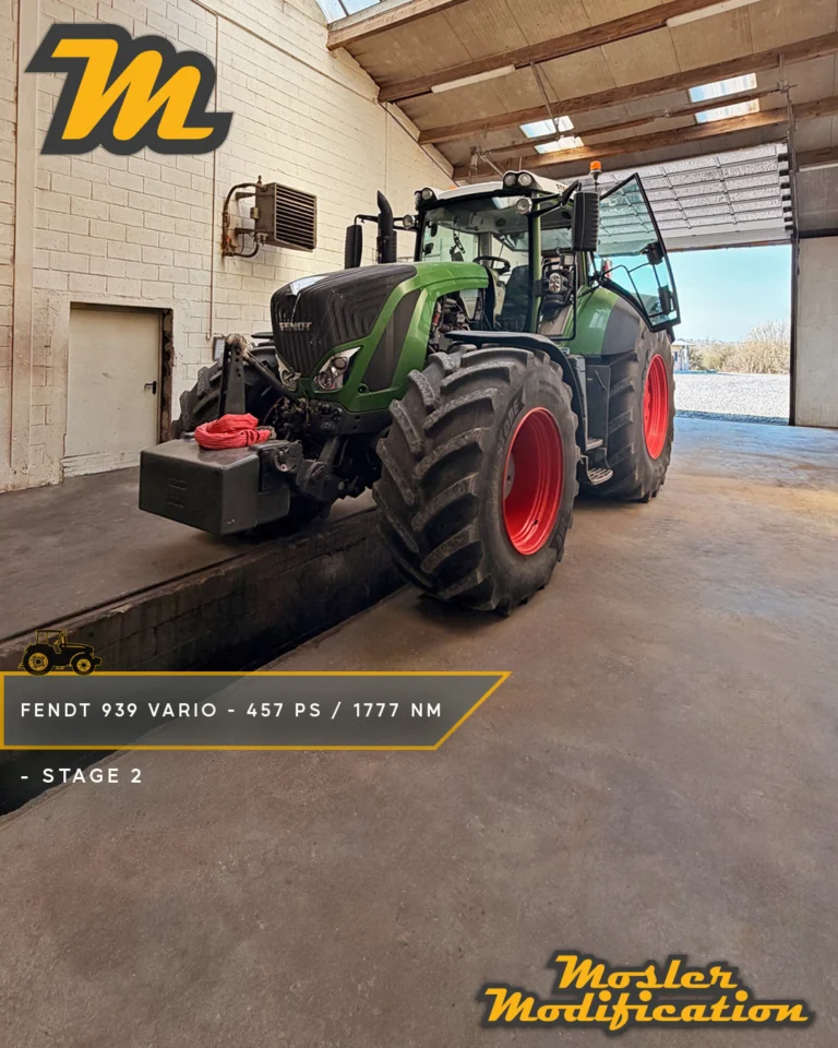 Dieser Fendt 939 Vario erhielt bei uns eine Stage 2 Optimierung und profitierte von einer deutlichen Leistungssteigerung. Die Serienleistung von 396 PS und 1.565 Nm konnten wir auf 457 PS und 1.777 Nm steigern. Mit starken 61 PS und 212 Nm zusätzlicher Leistung steht dem Schlepper noch mehr Durchzugskraft für anspruchsvolle Arbeiten im Feld und auf der Straße zur Verfügung.

🔧 Modell: Fendt 939 Vario
🚀 Stage 2 Ergebnis: 457 PS / 1.777 Nm
🧠 OBD-Diagnoseschnittstelle

Durch die individuell abgestimmte Softwareoptimierung spricht der Motor noch souveräner an und liefert seine Leistung genau dort, wo sie benötigt wird. Das sorgt für ein kraftvolleres Fahrgefühl unter Last und macht den Fendt im täglichen Einsatz noch effizienter.

📍 Vor-Ort-Service
📩 Anfragen gerne per DM
🌐 www.mosler-modification.de

#MoslerModification #Fendt #Fendt939 #FendtVario #Vario #Stage2 #Leistungsoptimierung #Agrartechnik #Landtechnik #Traktor #Schlepper #Softwareoptimierung #ECU #Tuning #DieselPower #Landwirtschaft #Bauernhof #farming #farmlife #Diagnose #Deutschland #Germany