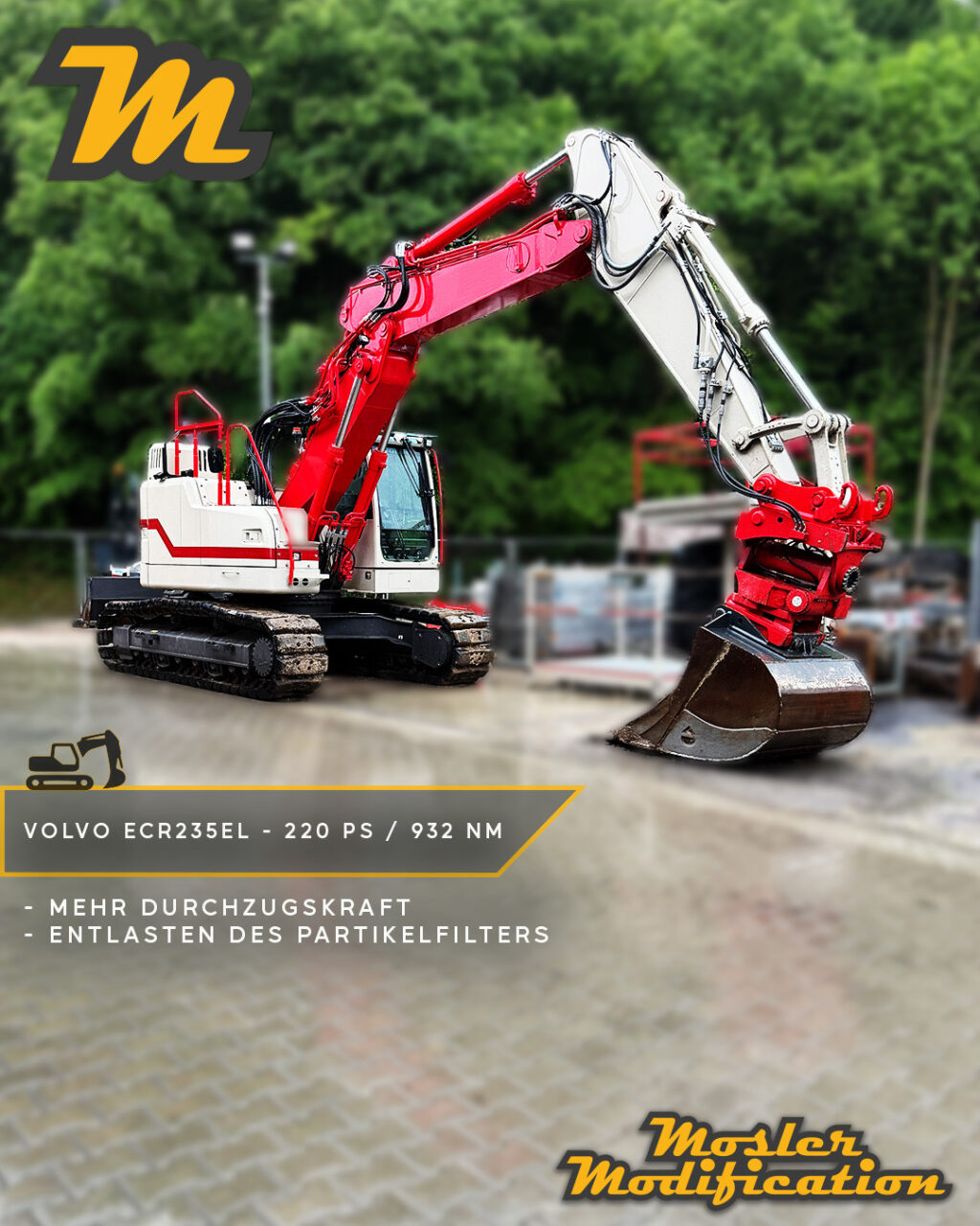 Dieser Volvo ECR235EL wurde von serienmäßigen 175 PS und 850 Nm auf 220 PS und 932 Nm optimiert.

🔧 Modell: Volvo ECR235EL
⚙️ Optimierungsergebnis: 220 PS / 932 Nm
🧠 Umsetzung: Diagnose-Schnittstelle (OBD) – kein Ausbau des Motorsteuergeräts erforderlich

Neben der deutlichen Leistungssteigerung sorgt die angepasste Software für eine effizientere Kraftstoffverbrennung und eine spürbare Entlastung des Partikelfilters. Das verbesserte Drehmoment sorgt für mehr Durchzugskraft trotz niedrigerer Drehzahl, stabilere Arbeitszyklen und souveränes Arbeiten im Dauerbetrieb. 

📍 Vor-Ort-Service möglich
📩 Anfragen via DM
🛜 www.mosler-modification.eu

#Volvo #VolvoECR235EL #Baumaschine #Bagger #construction #Tiefbau#Bauunternehmen #ECU #OBD #Tuning #Softwareoptimierung #Leistungssteigerung #MoslerModification #Deutschland #Germany