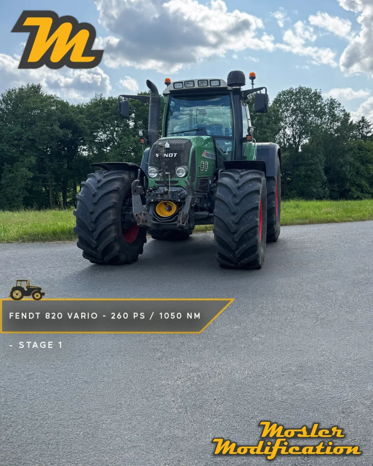 Dieser Fendt 820 Vario zeigt, welches Potenzial durch eine individuell abgestimmte Stage 1 Leistungsoptimierung freigesetzt werden kann. Aus serienmäßigen 210 PS und 930 Nm werden nach der Optimierung knapp 260 PS und 1.050 Nm. Das Plus von 50 PS und 120 Nm sorgt insbesondere bei schweren Zugarbeiten und unter hoher Belastung für zusätzliche Leistungsreserven und einen kräftigeren Durchzug.

🔧 Modell: Fendt 820 Vario
🚀 Stage 1 Ergebnis: ca. 260 PS / 1.050 Nm
📈 Leistungssteigerung: +50 PS / +120 Nm

Durch eine gezielte Anpassung der Motorsteuerung haben wir die Leistungsentfaltung des 6-Zylinder-Motors optimiert. Das zusätzliche Drehmoment unterstützt den Schlepper insbesondere bei anspruchsvollen Arbeiten im Feld.

📍 Vor-Ort-Service
📩 Anfragen gerne per DM
🌐 www.mosler-modification.eu

#MoslerModification #Fendt #Fendt820 #Fendt820Vario #FendtVario #FendtPower #Leistungsoptimierung #Stage1 #Chiptuning #Softwareoptimierung #ECU #Motortuning #Landtechnik #Agrartechnik #Traktor #Schlepper #DieselPower #Landwirtschaft #Farming #FarmLife #Agriculture #Deutschland #Germany